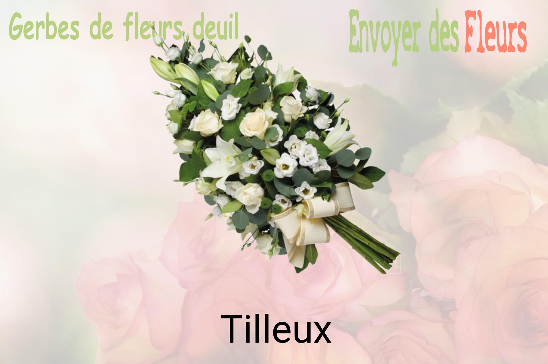 Gerbe de fleurs de deuil livrée à Tilleux